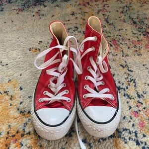 Red Hightop Converse